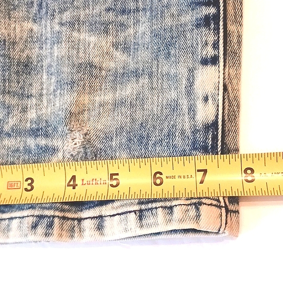 ROCKSTAR Acid Wash Distressed Men's Blue Jeans Size 42 - Picture 14 of 15